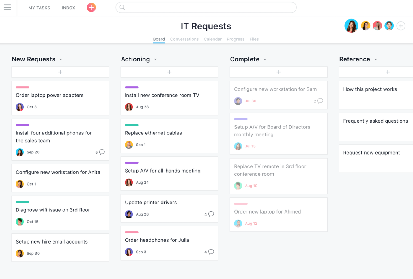 Asana screenshot