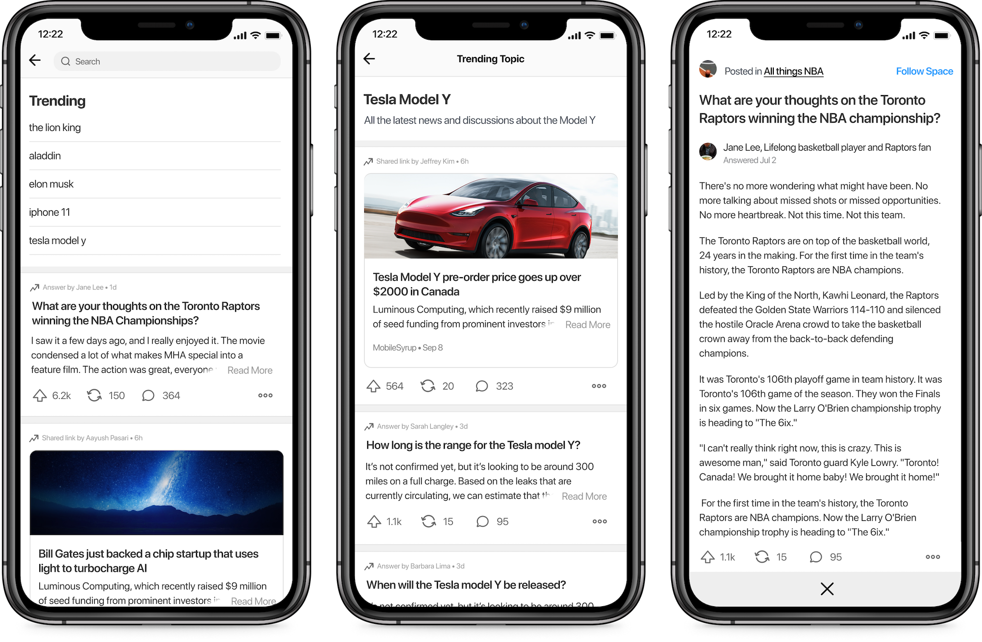 Quora explore page screenshot