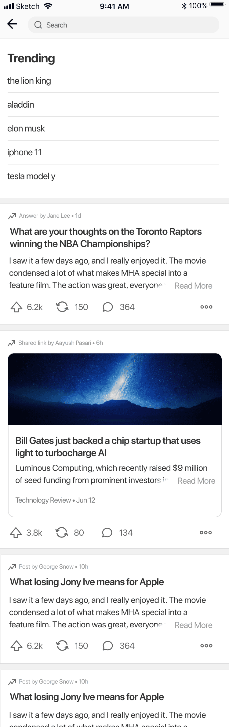 First mockup of final solution
